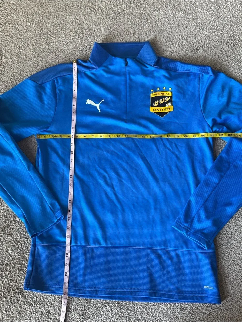 Rare! Puma Team Goal 23 Cincinnati United Quarter-Zip Training Top!